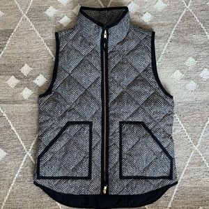 J Crew Herringbone Vest  Women’s Size S